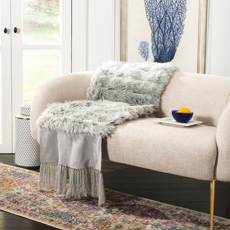 Acrylic Bed Runner, Gray