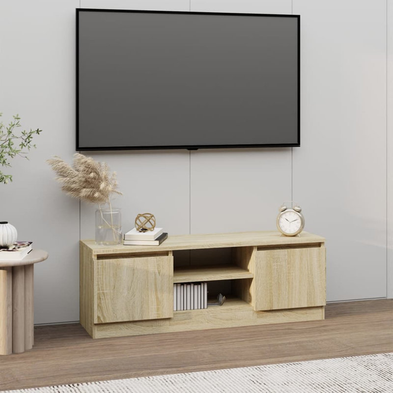 Wilbanks Unfinished TV Stand for TVs up to 43", Light Brown
