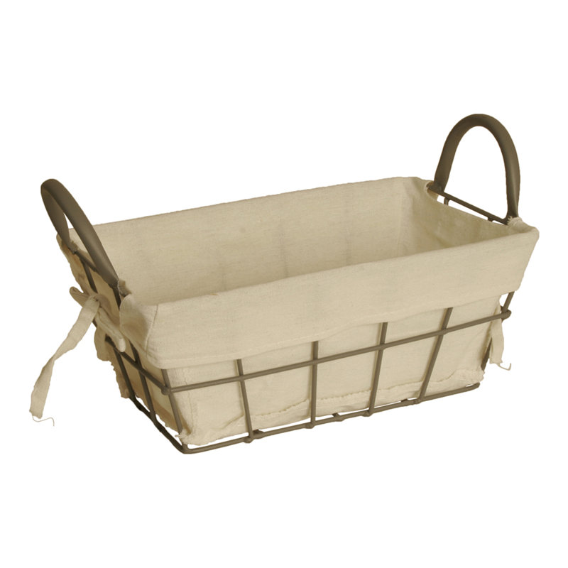 Panier en métal August Grove®, H 5 po x l 12 po x P 7 po