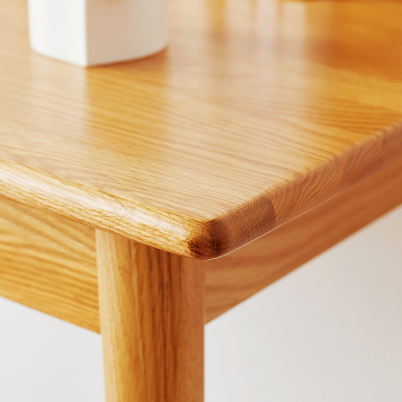 Bureau d'ordinateur en bois naturel Lanease