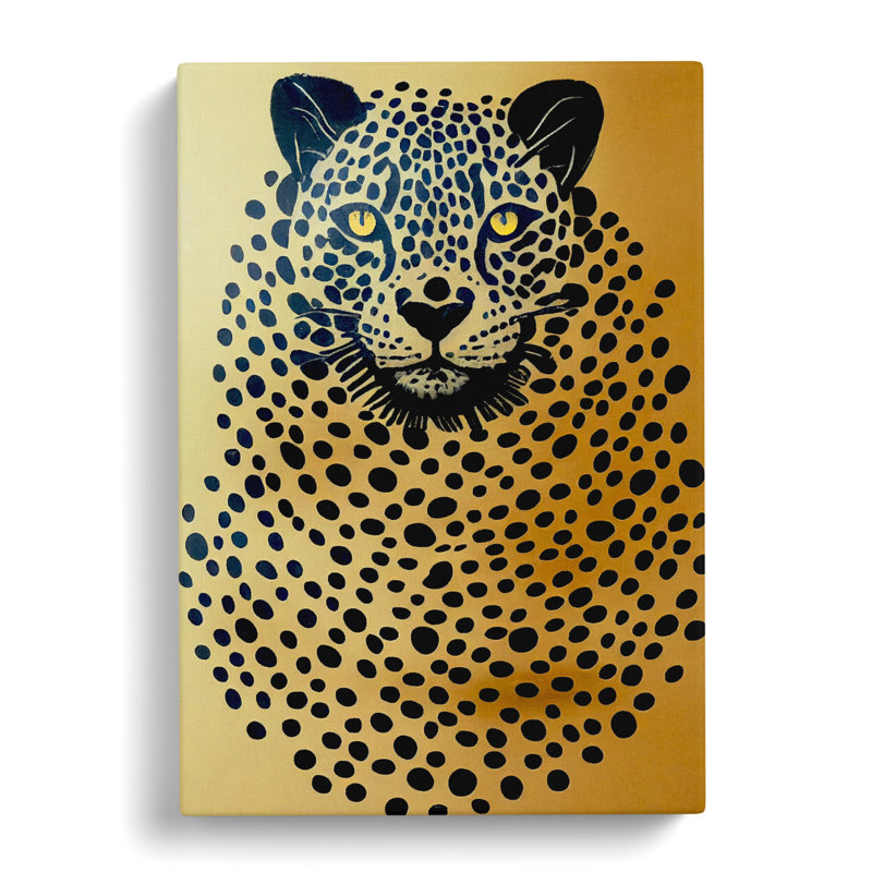 Leopard Modern Vol.1 - Wrapped Canvas, 76cm H x 50cm W x 3cm D