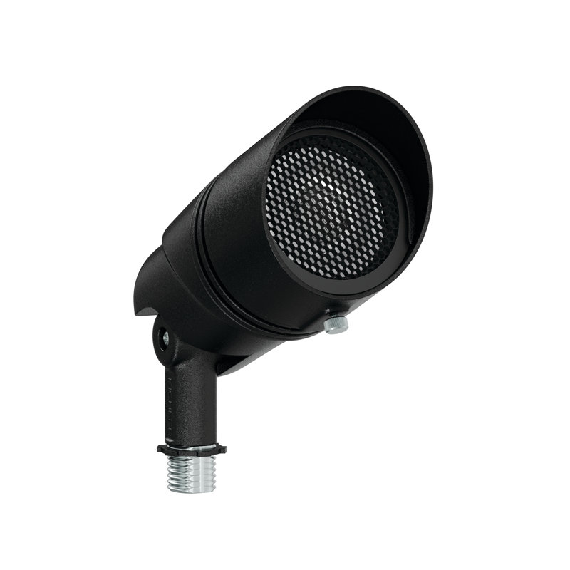 Grande persienne hexagonale Varia en noir texturé, 2.75"