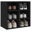 Vidaxl Shoe Cabinet Black 20.7"X11.8"X19.7"