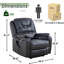 Fauteuil inclinable électrique en cuir Cooperman-1602405503