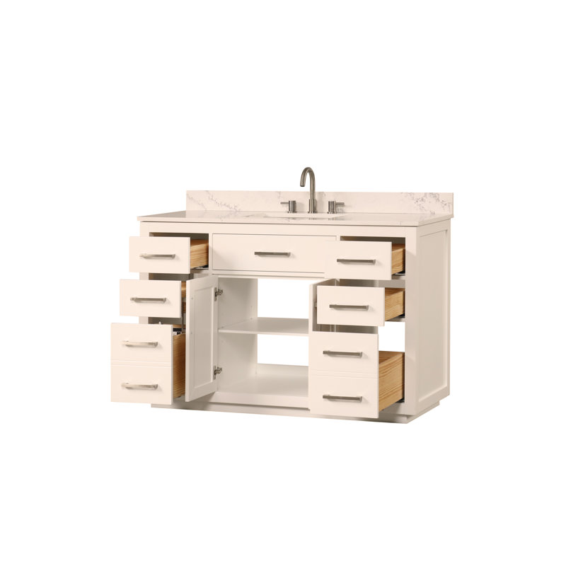 Ensemble de meuble-lavabo 54 po avec lavabo, ensemble de meuble-lavabo 54 po avec lavabo à fermeture douce et 6 tiroirs
