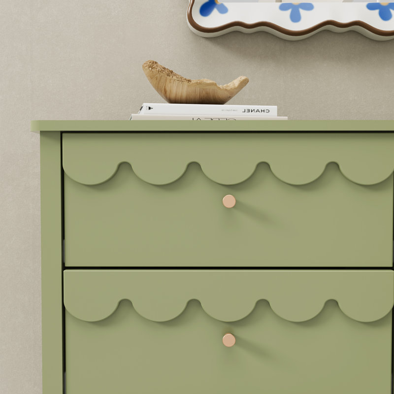 Commode à 9 tiroirs l 63,1 po, Vert