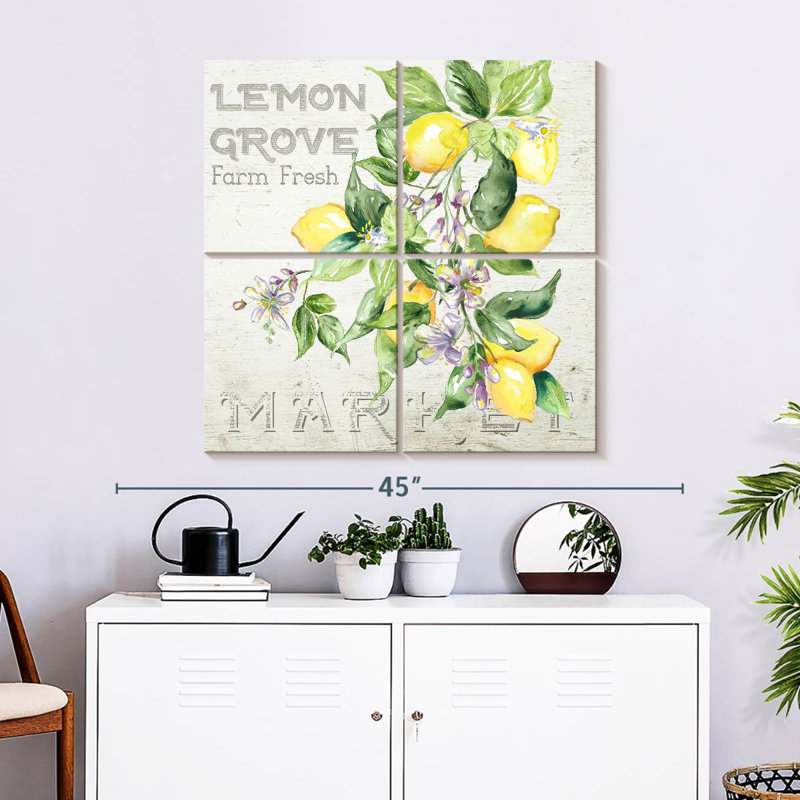Yarlin Orchard Lemon Grove II, H 32 po x l 32 po