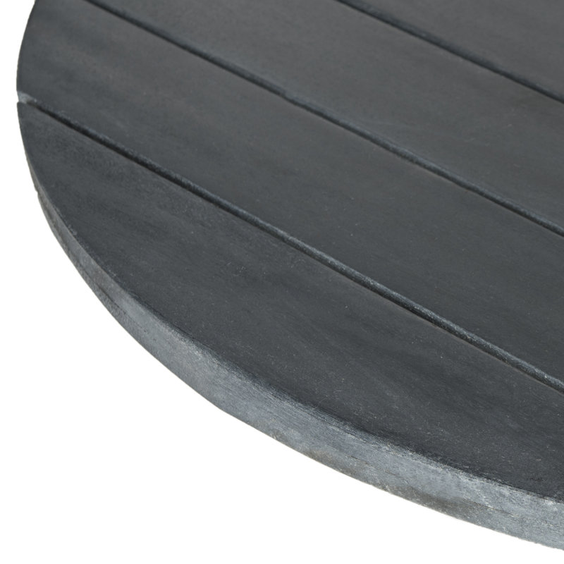 Chrystin Round Acacia Outdoor Dining Table , 35.4'' in. W 35.4'' in. D, Ash Gray
