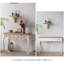 Console blanche en bois massif