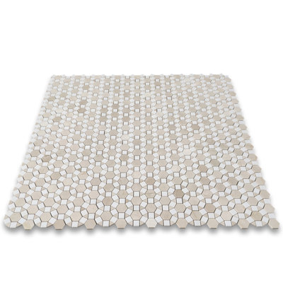 12 in. x 11 in. Marble Tile