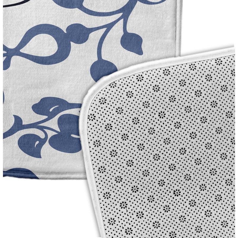 Tapis de bain Louane, Bleu, l 34 po x L 21 po