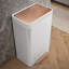 Reset 13 Gallon Kitchen Trash Can, Stainless Steel Hand Free Step Trash Can with Quiet-Close Lid-1160717988-1150266218