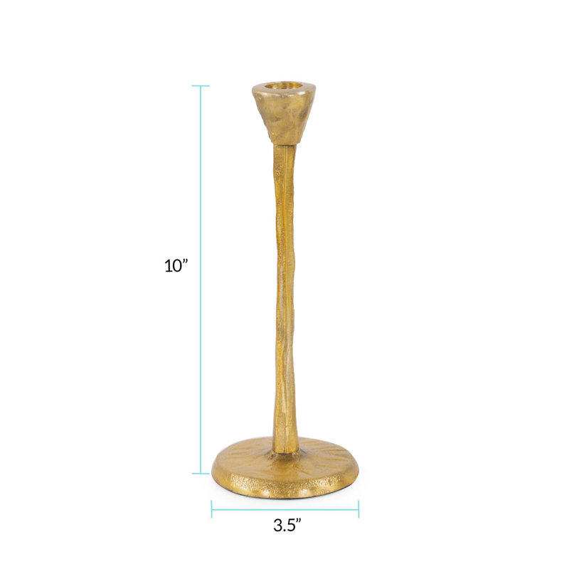 Beiner Candlestick Holder, 10" H x 3.5" W x 3.5" D