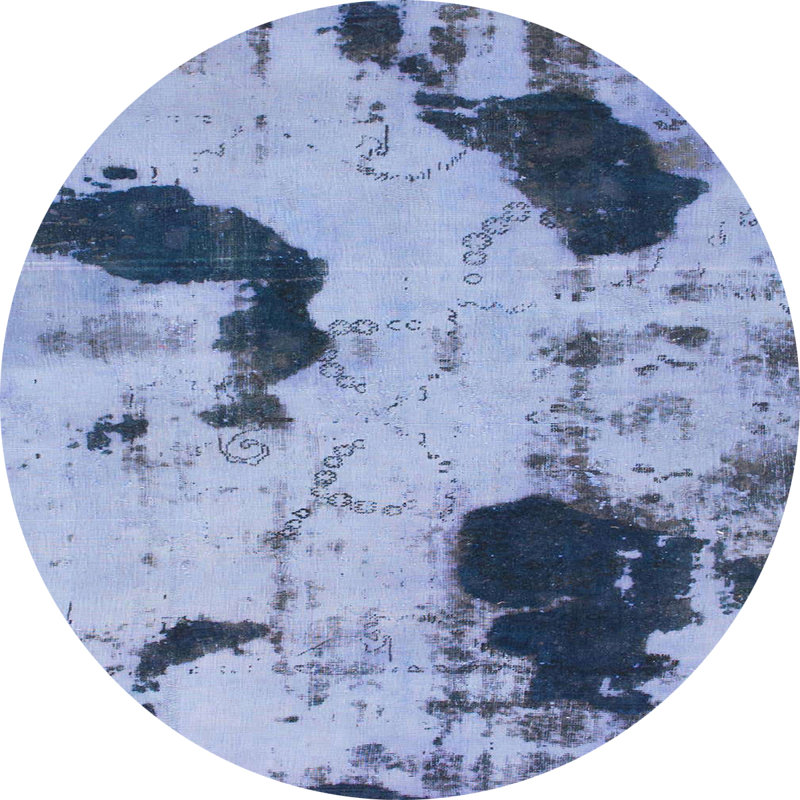 Akaia Ombre Indoor Rug, Round 4'