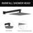 Shower Faucet Set With Hydro Power Temperature Display,12 Inch Shower Head With Handheld Spray, With Shower Valve And Trim Kit-125506021