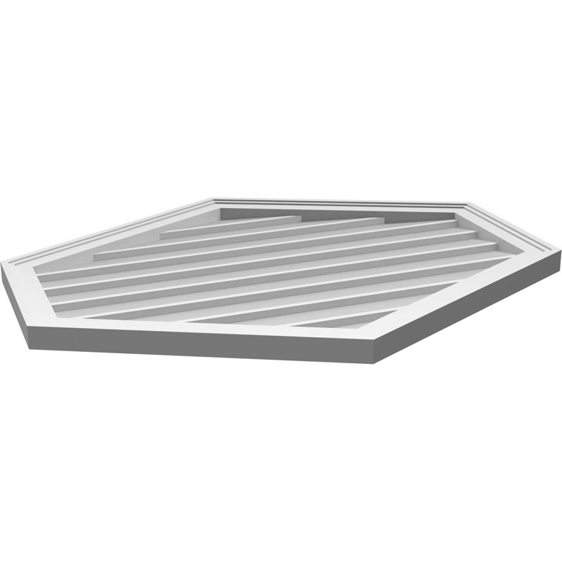 Ventilé vertical à pignon vertical en uréthane 6/12, H 1,5 po x l 36 po x L 30 po