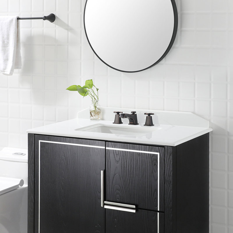 Widespread 2-handle Bathroom Faucet With Drain Assembly, Oil Rubbed Bronze