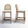 Cossette Upholstered Counter Stool with Solid Wood Frame