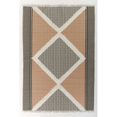 Rustic Bohemian Scandinavian Style Machine Washable Kilim
