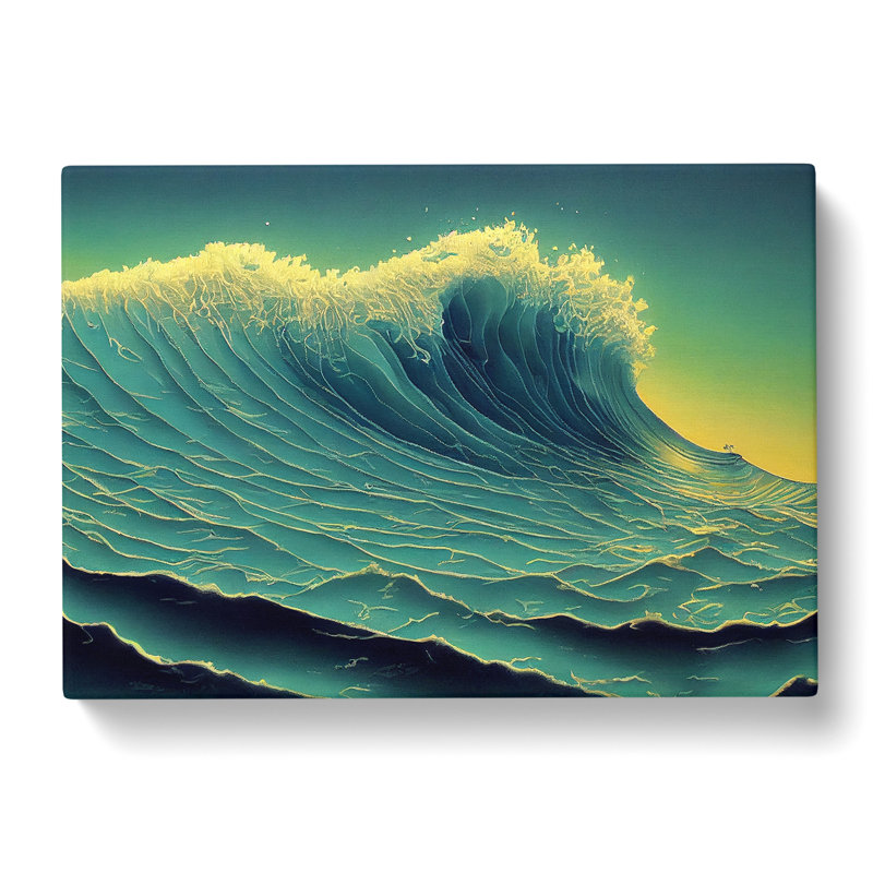 Epic Ocean Wave - Wrapped Canvas, 50cm H x 76cm W x 3cm D