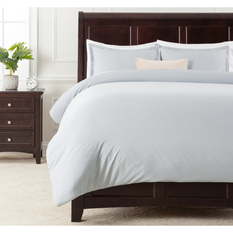 Ultra-Soft Duvet Cover Set, Queen Duvet Cover + 2 Pillow Cases, Blue