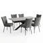 6 -Person Extendable Dining Set-1820040418