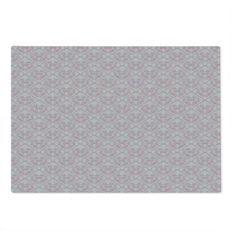 Planche à découper en damas rose Ambesonne
