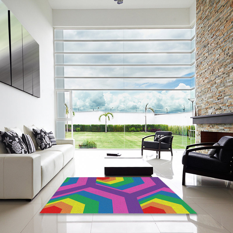 Tapis bleu Khang, Carré 6 pi