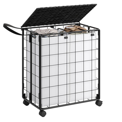110L Laundry Basket With Lid