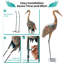 Meleri Flamingo Metal Garden Statue-1886850692