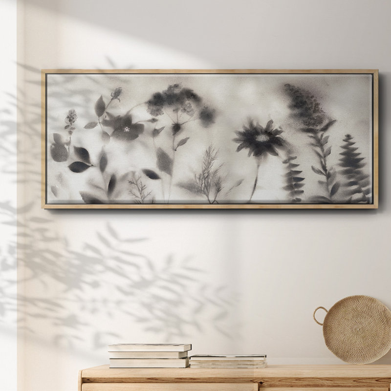 Misty Wildflower Morning - toile encadrée, H 20 po x l 50 po