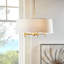Lustre tambour 5 lumières blanc