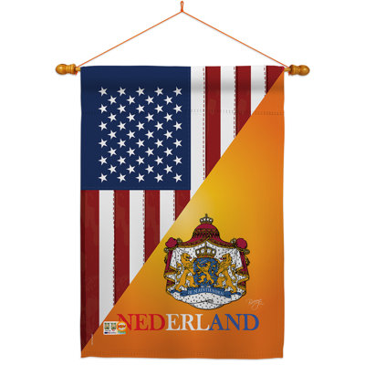 Coussin décoratif en polyester 2 faces 40 x 28 po Ensemble de drapeaux