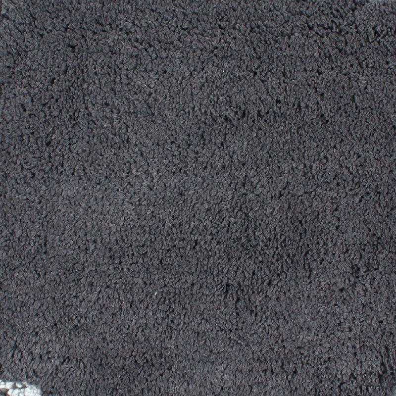 Tapis pour salle de bain Dobrinka, Gris foncé, 24 po x 40 po (rectangulaire)