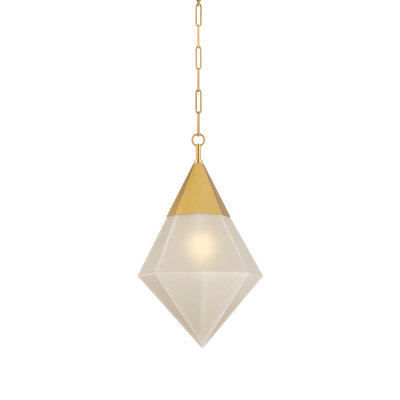 Angelique 1-Light Seeded Glass Pendant