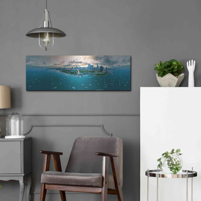 Chicago - Fall Dusk', Metal Wall Art