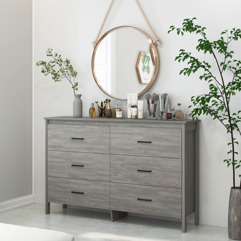 Adkisson 150 cm W Chest of 6 Drawers