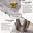 63" Modern Gray Dining Table Set With PU Leather Chairs, U-Shaped MDF Base-116446670-116446672