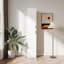 Armoire autoportante avec tablettes réglables et deux portes pour la cuisine, la salle à manger, blanc