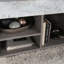 Table basse à plateau relevable, finition brune