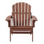 Chaise Adirondack pliante en bois surdimensionnée avec dossier et siège pré-assemblés (sans la table)-441640861