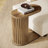 Narrow Fluted C-shaped End Table-1515669009