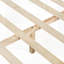 Structure de lit en bois de pin de qualité supérieure avec tête de lit, design moderne Mid-Century pour un confort et un style améliorés
