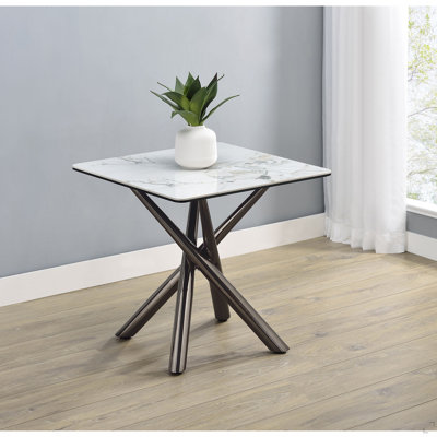 Table de bout Newport Mirage White
