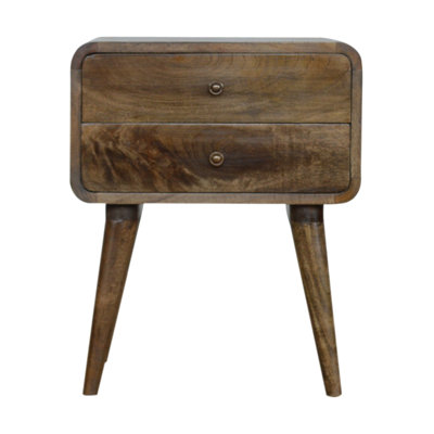 Cevat Solid Wood Nightstand