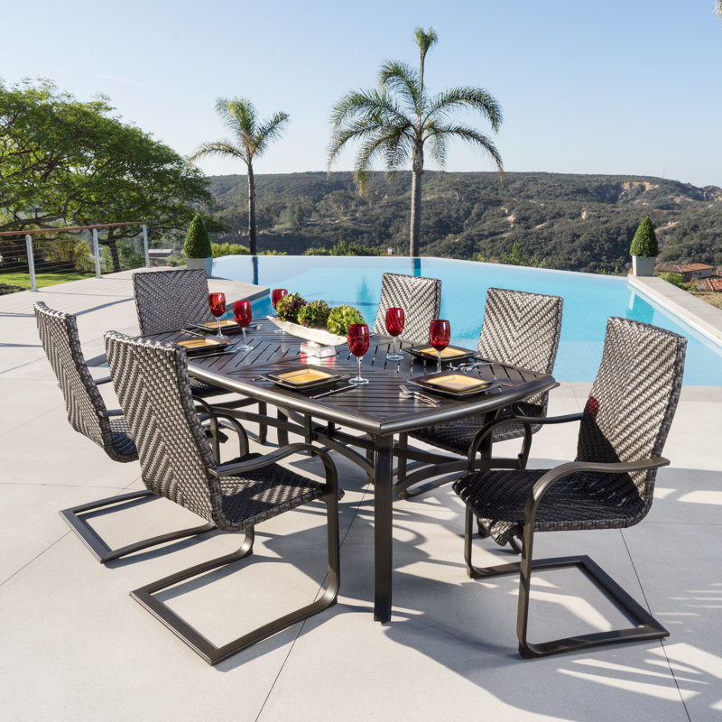 Kechia Rectangular 6 - Person 78" Long Dining Set