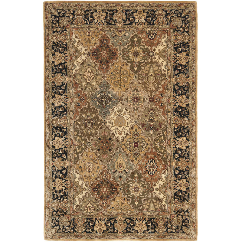 Tapis abstrait en laine Evie New Zealand, Rectangle de 5 pi x 8 pi
