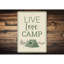 Plaque en aluminium Live Love Camp-58278765