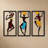 African Dancer Woman Wall Art, Bohemian Tribal Wall Decor