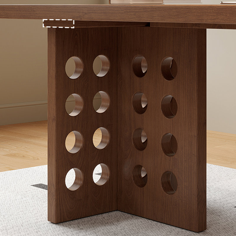 Bureau simple avec surface de travail en bois massif, H 29,53 po x l 78,74 po x P 31,5 po